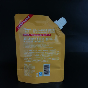 plastic packaging waterproof stand up packaging spout pouch