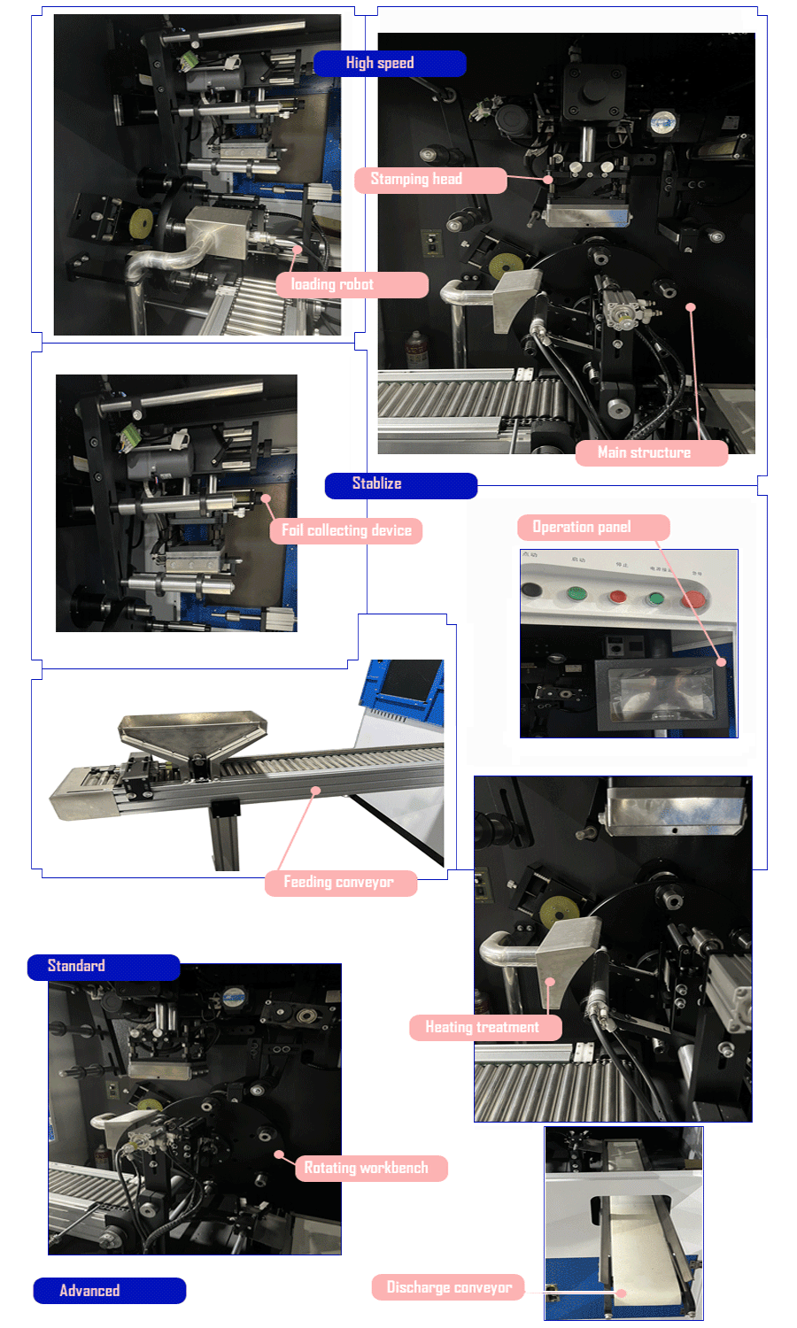 Vertical automatic hot stamping machine