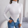 Frauen Crewneck Pullover Weiche Strickpullover