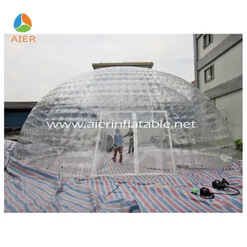 Outdoor transparent stage tent for sale, inflatable tent price for sale, inflatable sealed dome tent for advertisitng