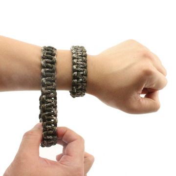 Handmade Parachute Bracelet: Multi-Functional EDC Camp Survival Fire Starter