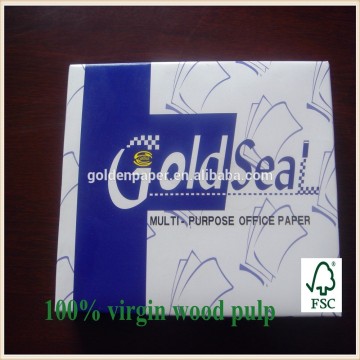 high quality 100% pure virgin wood pulp A4 Copy paper