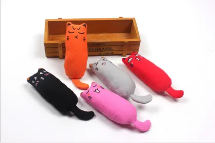 OEM wholesale pet toys chew products cotton fabric pet cat toys cat mint toys