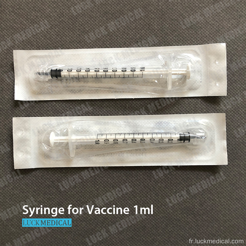Seringue de vaccin vide pour Covid