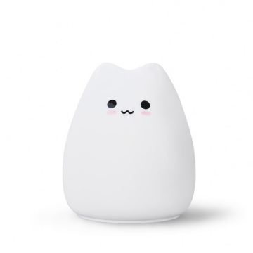 LED Cute Cat Silicone Night Light for Kids Nursery