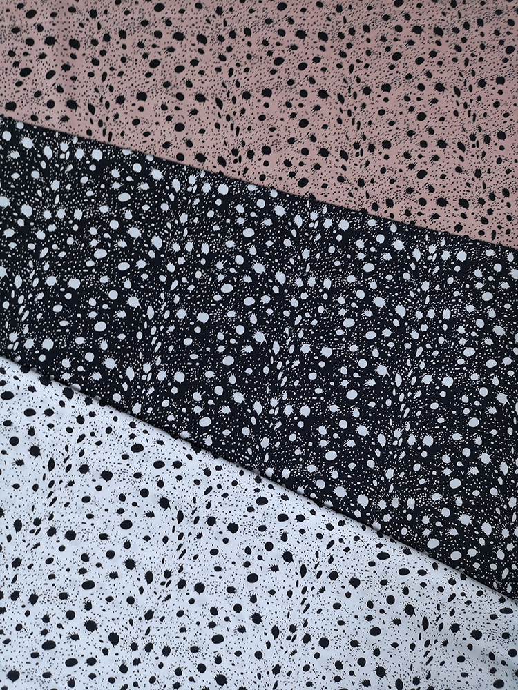 Dots Design Rayon Voile 60S Printing Woven Fabric