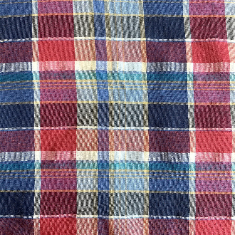 Yarn Dyed Plaid Brushed Fabric