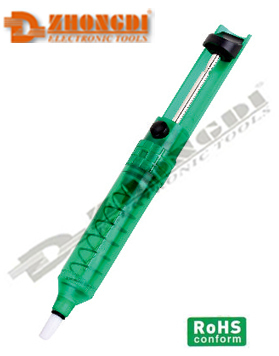 High quality transparent green desoldering pump/soldering pump of Ningbo ZD