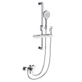 Slide Bar Brass Bathroom 2 Functions Shower Set