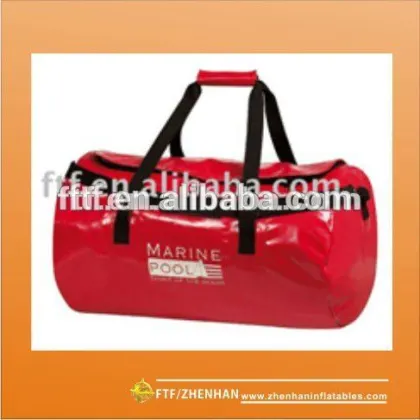 Custom red inflatable mountaineering bag