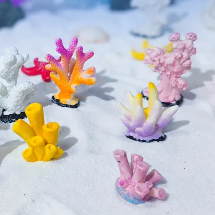 Wholesale Artificial Resin Mini Color Sea Coral Reef for Fish Tanks & Aquariums