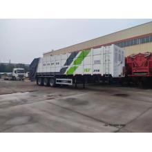 3 Axles Semi Trailer Mobile Garbage Collection Truck