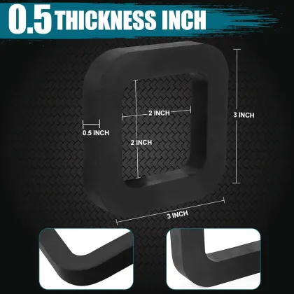 4-Pack Exterior Hitch Mount Hammocks with Parachute Hammock and Hitch Receiver Silencer Pad