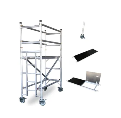 Custom Aluminum Scaffold Tower Mobile Ladder Frame Building Scaffolding