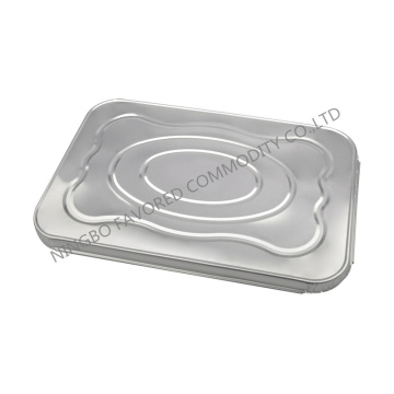 Tapa del recipiente de papel de aluminio Tapa oblonga de la sartén 8LB