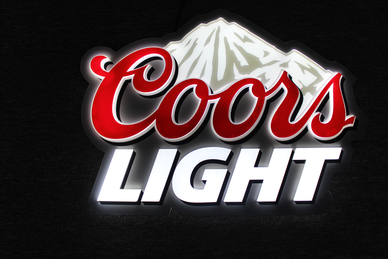 coorslight acrylic led display