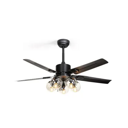 Glass Ball Ceiling Fan Light: Modern Lighting and Ventilation