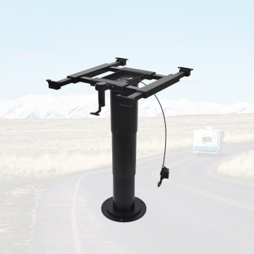 Adjustable Aluminum Alloy RV Boat Table Pedestal with Detachable Legs for Camper Trailers