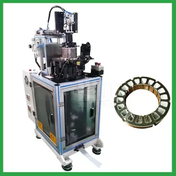 Auto brushless DC motor stator slot paper folder and inserter machine