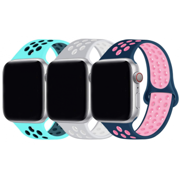 Banda di orologio apple in silicone personalizzato