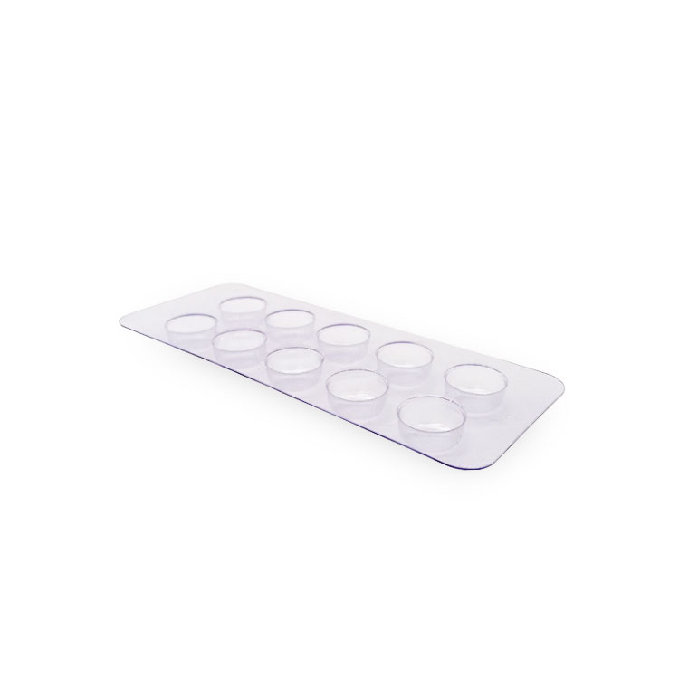 Medicine transparent round small pills blister trays