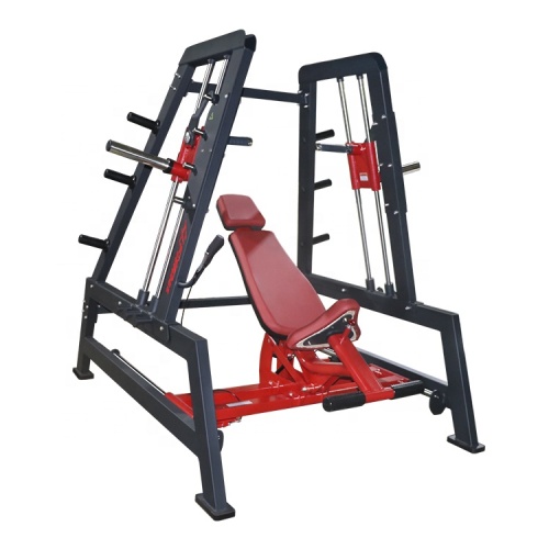 Dual system upper inclined bench press shoulder machine