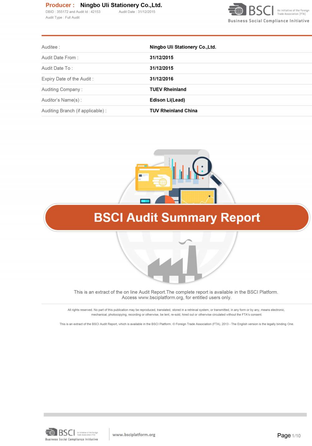 BSCI SummaryAuditReport-1