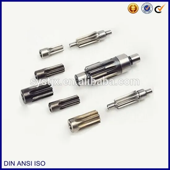 Power tansmission machine parts steel spline solid shaft