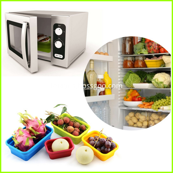 Reusable Food Grade Silicone Lunch Box