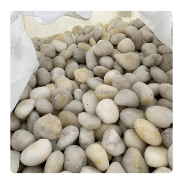 Vendita calda pietre naturali del fiume bianco per pavimentazione da giardino e decorazione del paesaggio