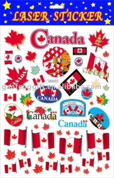 metallic sticker
