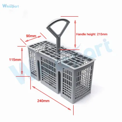 1598 PP Material Dishwasher Cutlery Basket - Universal Compatible with Bosch and 240x90x115mm Dimensions