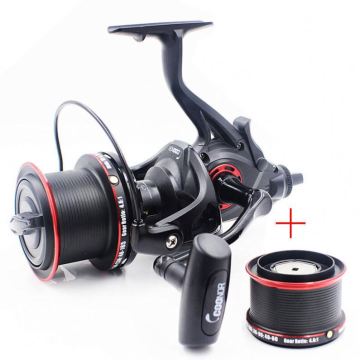 Two Spools Longline Double Drag Metal Saltwater Carp Fishing Reel