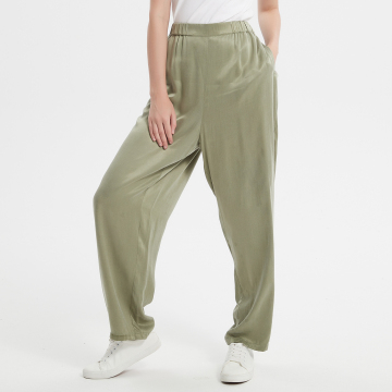 Pantaloni larghi casual da allenamento per yoga a vita alta
