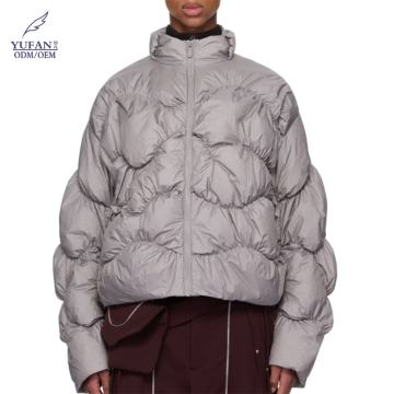 YuFan Custom Logo Winter Puffer Jackets for Men - Streetwear Parka Factory Service