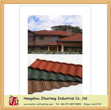 2015 Best Selling Metal Roofing Shingles Colored Stone Steel Roof Sheets