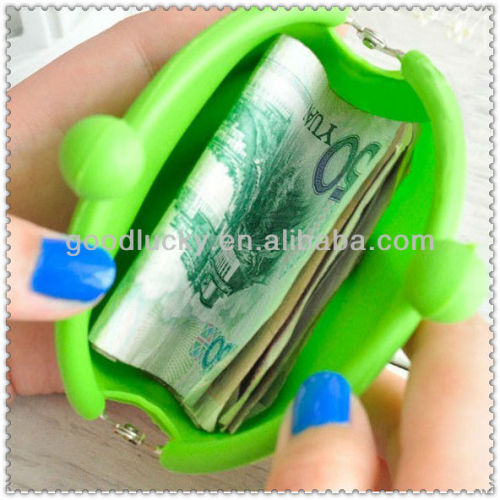 Hot selling good quality gift silicone coin purse&women wallet&silicone coin holder