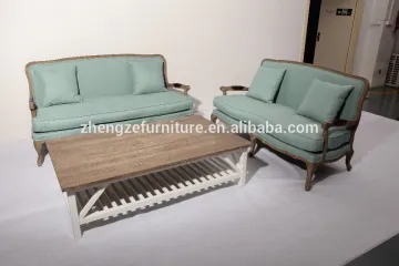 European style furniture living room chair wooden sofa chair