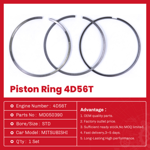 أجزاء السيارات Mitsubishi Piston Ring 4D56-T MD050390