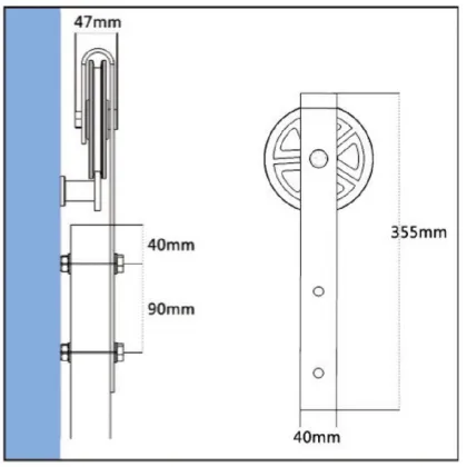 Big Wheel Sliding Barn Door Hardware