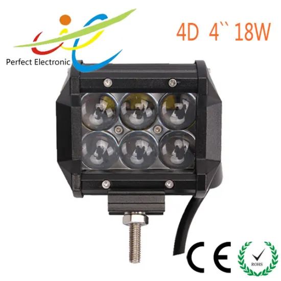 Wholesale price 4D lens 4inch 18w CREE offroad 4x4 accessories truck led light bar