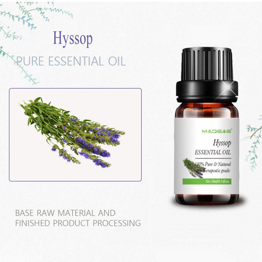 Óleos essenciais de Hyssop solúvel em água para beleza cosmética