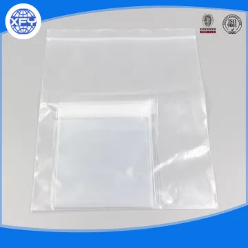 Clear resealable zipper plastic packing bag