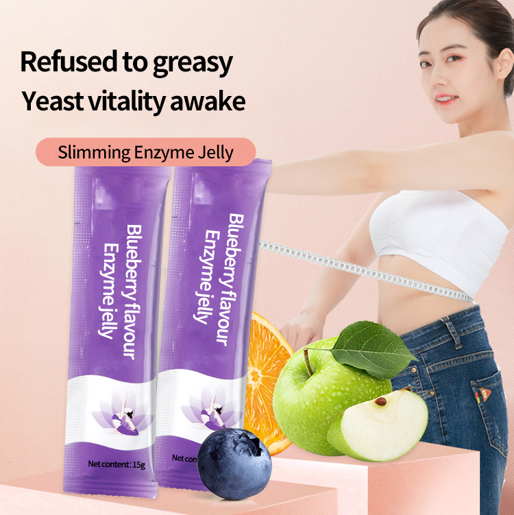 OEM/ODM Vegan Adult Weight Loss Enzymes Jelly Delicious Fruity Jelly Multivitamin Slimming Jelly