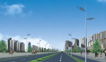 12M Galvanized Steel Lamp Pole