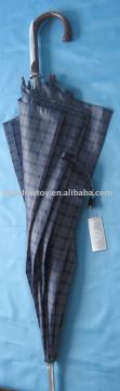 Black flounced stright umbrella
