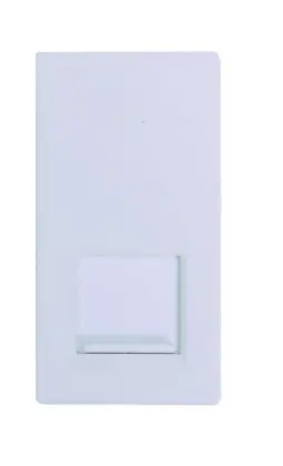 RJ45 Data Socket, CAT 5E Euro Modular, White