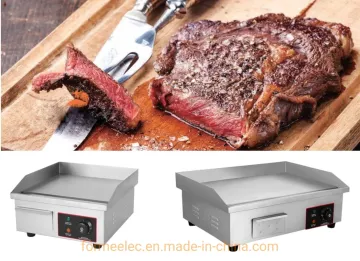 Kitchen Equipment Electric Grill 1.5kw Full Flat Electric Griddle