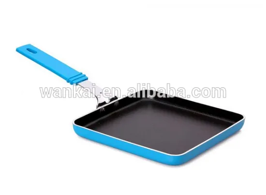 2015 zhejiang cookware aluminum non-stick blue coating grill pan