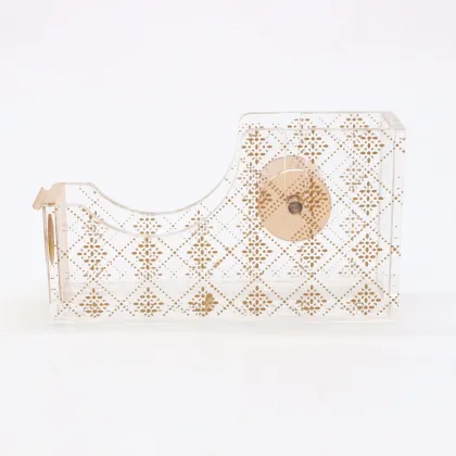 Clear Desktop Stationery Tape Dispenser - Office Supplies Adhesive Tape Dispenser
